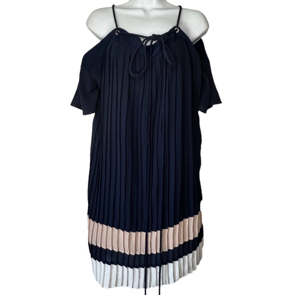 Endless Rose Pleated Cold Shoulder Dress